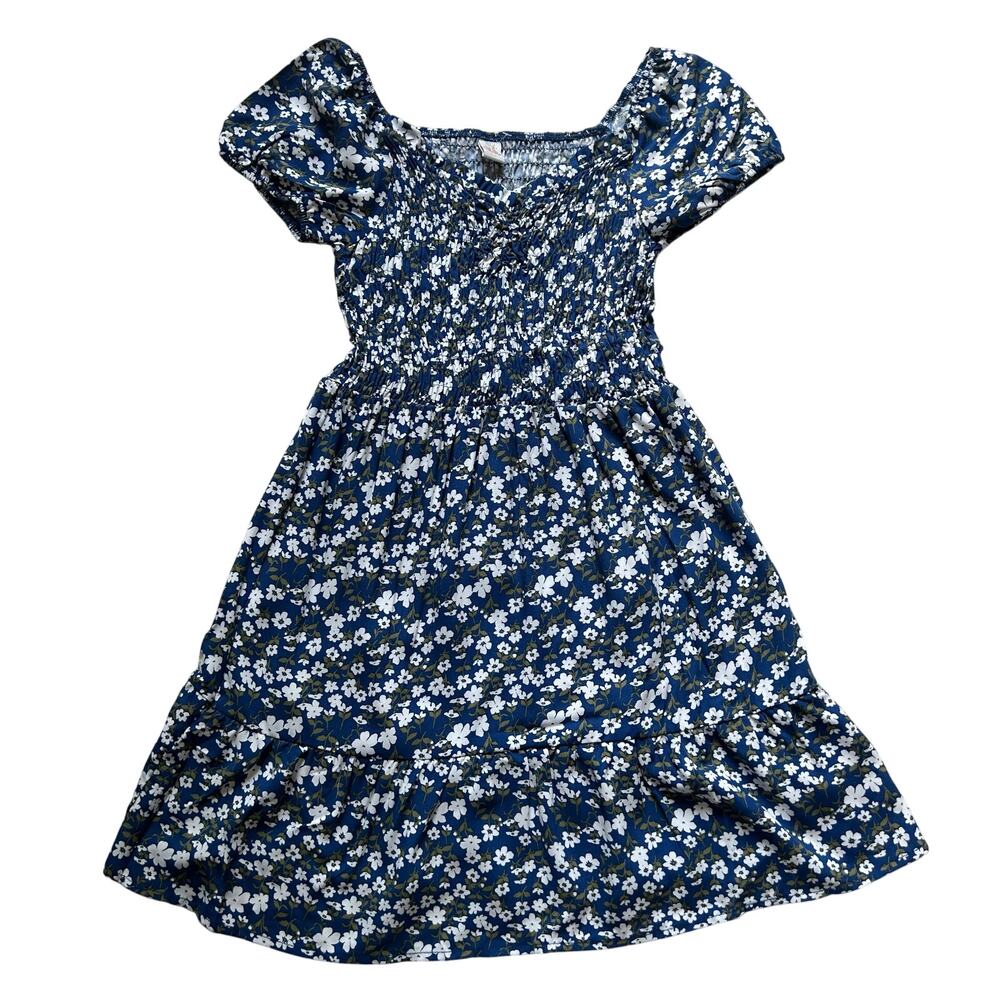 Sweet Butterfly Girl's Smoked Ruffle Hem Floral Midi Dress Large 6X New